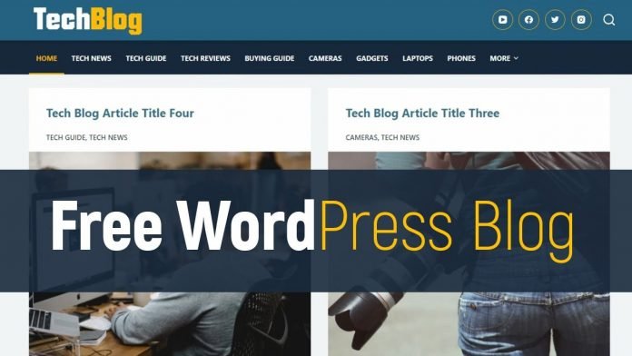 Download A FREE WordPress Blog Site