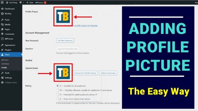 How to Add a Profile Picture in WordPress