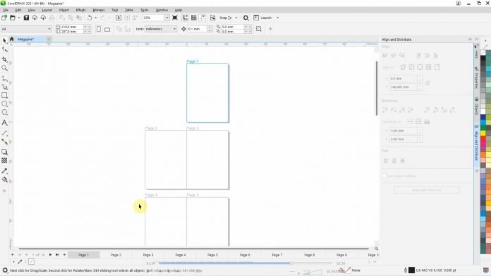 How to Set up Facing Pages in CorelDRAW