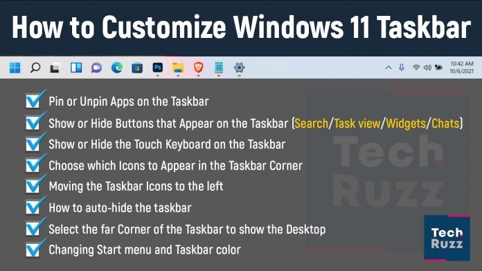 How to Customize Windows 11 Taskbar