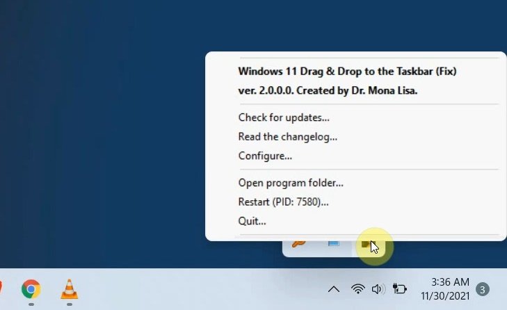 How to Enable Drag Drop to the Taskbar Feature in Windows 11e