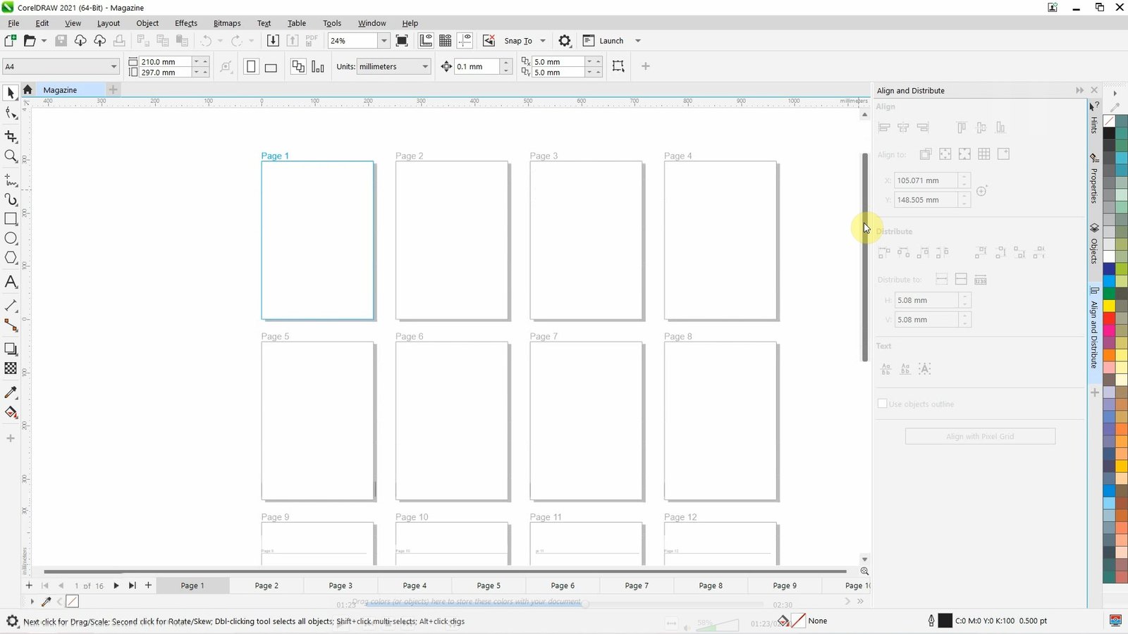 How to Set up Facing Pages in CorelDRAW3
