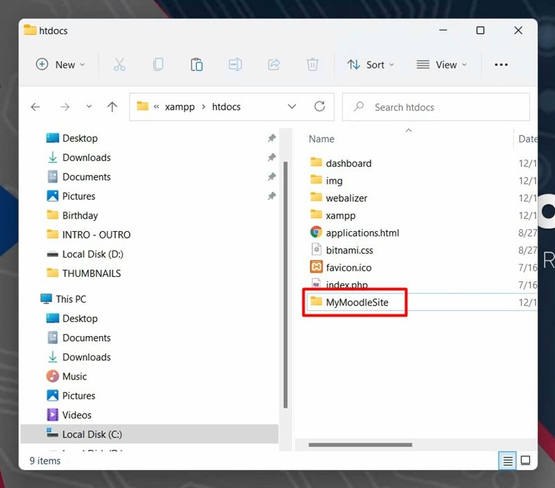 how to install moodle on pc in windows 11b